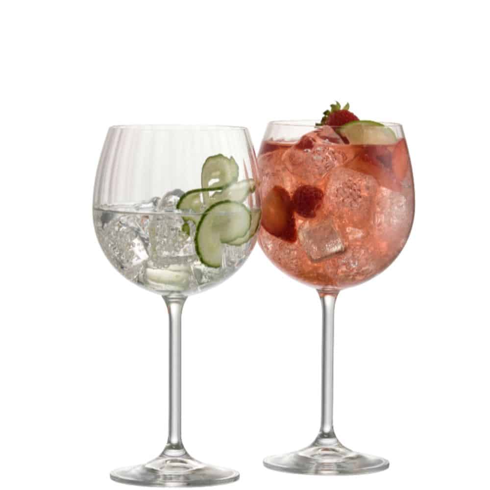 Galway Crystal Erne Pair Gin Glasses - Allens