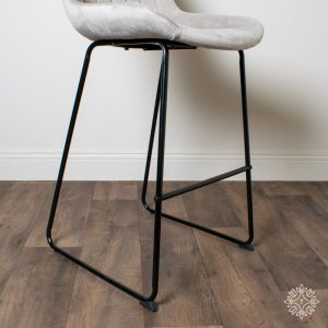 Sofia velvet grey bar stool