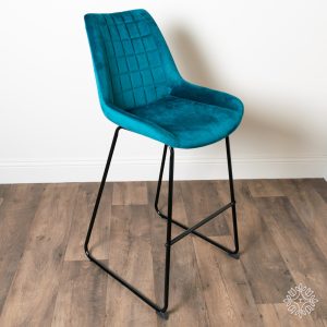 Sofia Bar Stool Velvet Teal