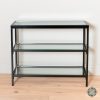 Slater Black 2 Shelf Console Table