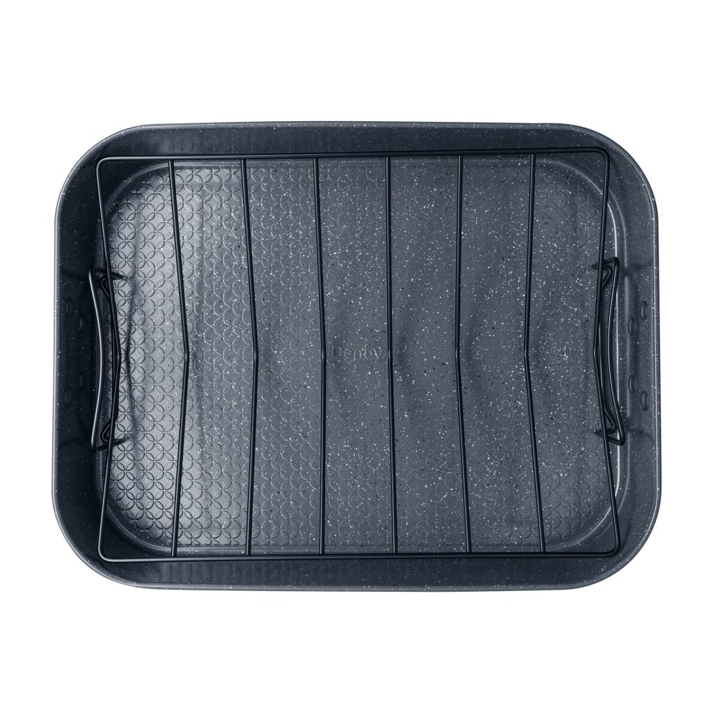 Denby Quantanium Finish Roasting Tray with Rack Allens