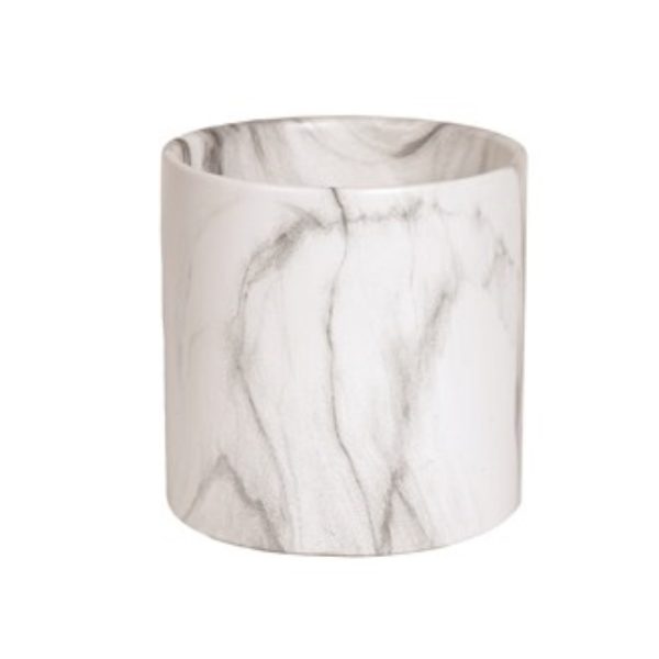 White Marble Planter 15x15cm