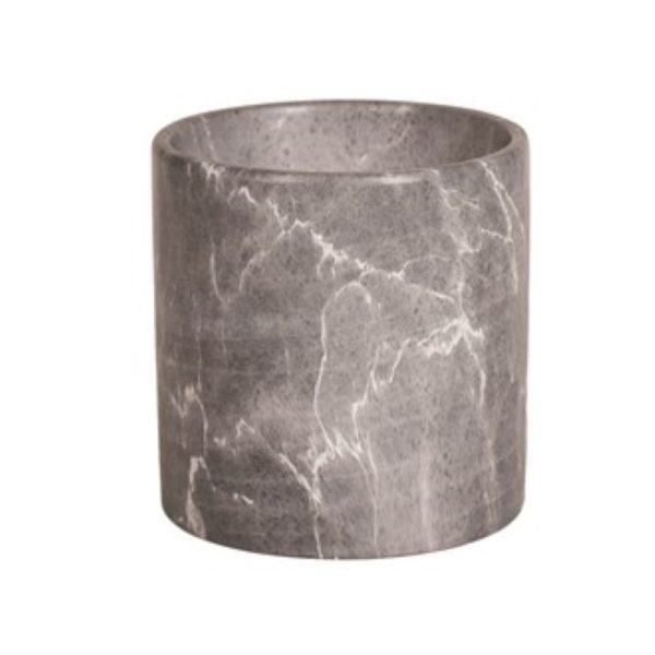 Grey Marble Planter 15x15cm
