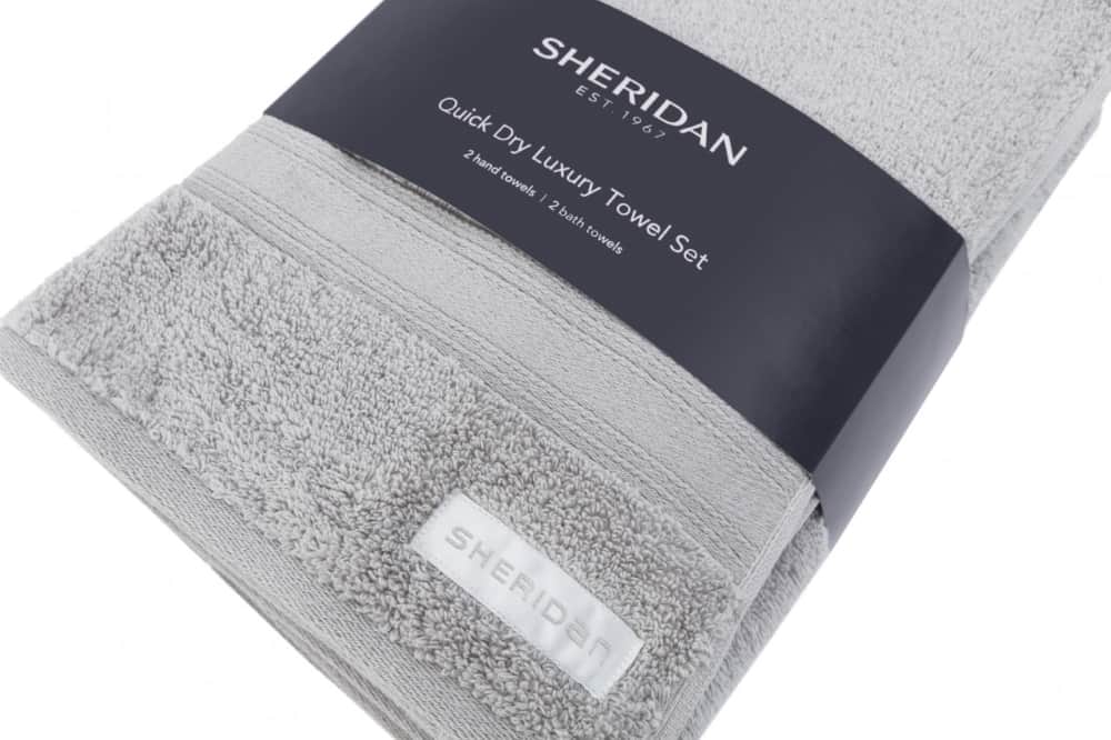 Sheridan Silver Quick Dry Towel Bale