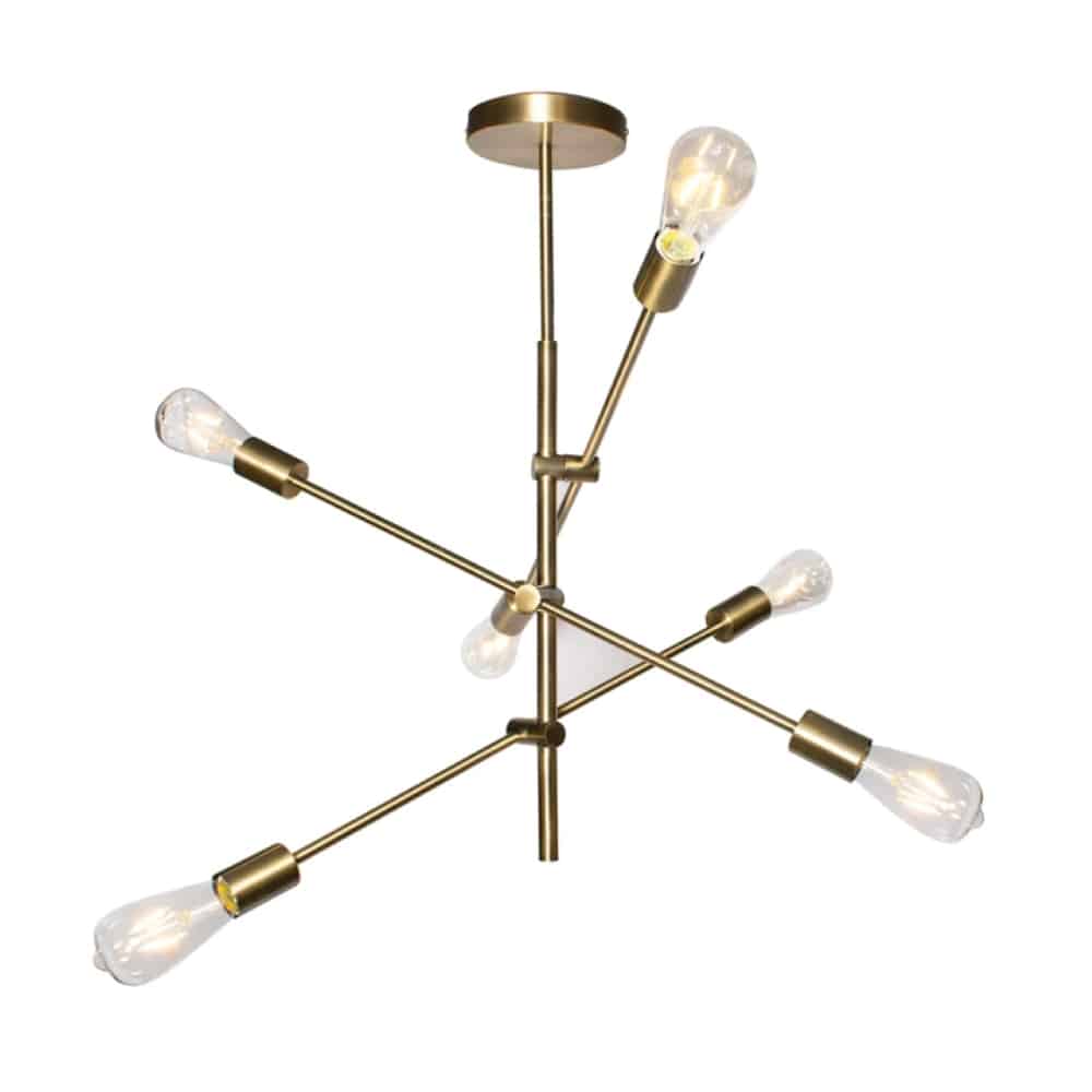 Phoenix Contemporary Ceiling Light Gold - Allens