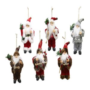Santa Vintage Figurines 18cm 6 Asst