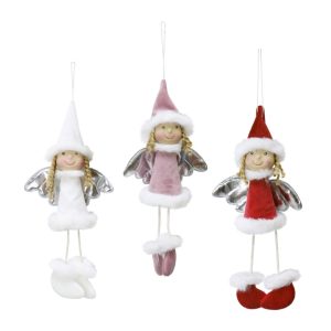 Christmas Angel Decoration 20x9cm 4 Assorted
