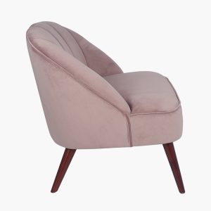 Pink velvet cocktail chair deals