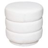sinan white curl ottoman