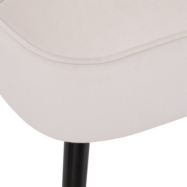 naova ivory gold velvet chair