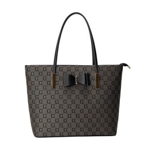 gessy coffee tote back with bow detail