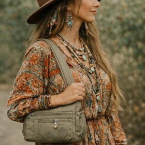 crossbody in khaki