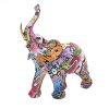 graffiti elephant large 30x15x33cm