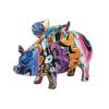 graffiti flying pig 22x19x16cm