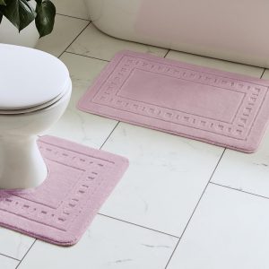 armoni 2pce bathroom set pink