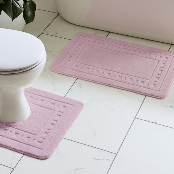 armoni 2pce bathroom set pink