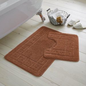 armoni 2pc bathroom set terracotta