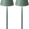 rechargeable touch lamp green 37x11x11cm