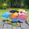 bright eyes metal dragon plant pot