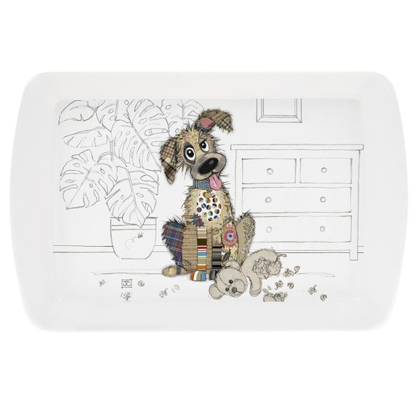 murphy mutt melamine snack tray