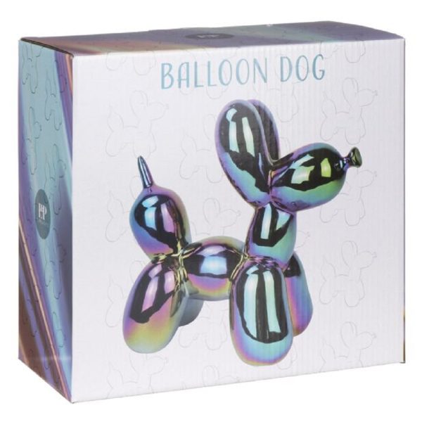 iridescent balloon dog 26x13x24cm
