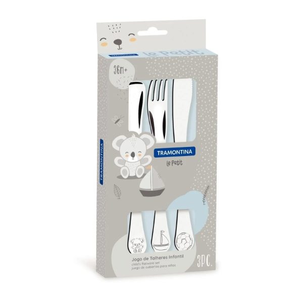 tramontina le petit childrens cutlery set of 3