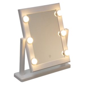 hollywood mirror with 6 leds 40x37cm