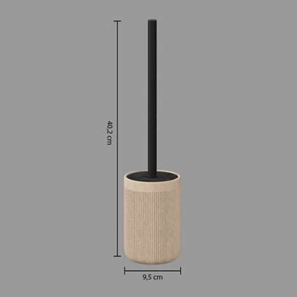 contemporary linen toilet brush holder