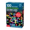 battery 100 timer multicoloured led lights 3xaa 6m