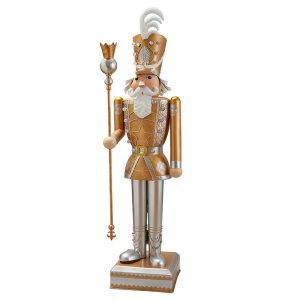 inlit giant nutcracker h1.2m white and gold