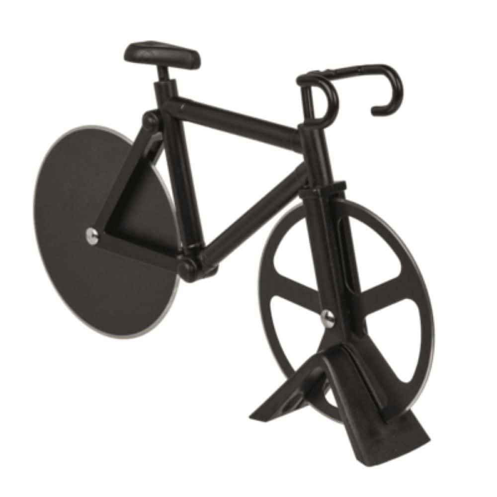bicycle pizza cutter black or white 18x11cm
