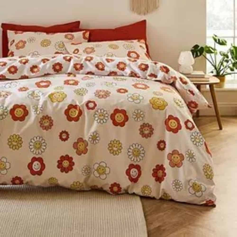sassy b groovy floral double duvet set