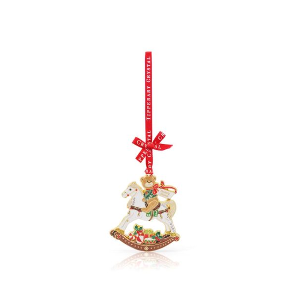 sparkle rocking horse decoration