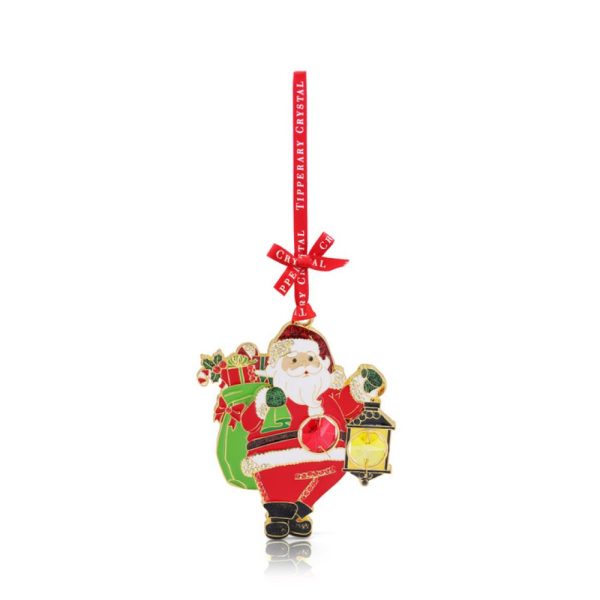 santa and lantern gem decoration