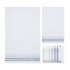 java stripe white towel bale