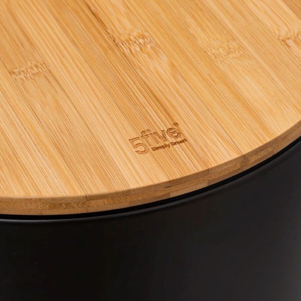 round black metal 30l pedal bin