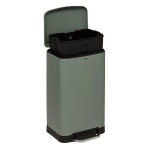 ariane green 30l metal pedal bin