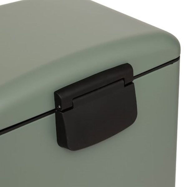 ariane green 30l metal pedal bin
