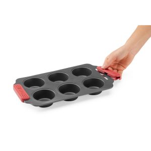 lekue non stick 6 muffins mould 31x18x3.7cm