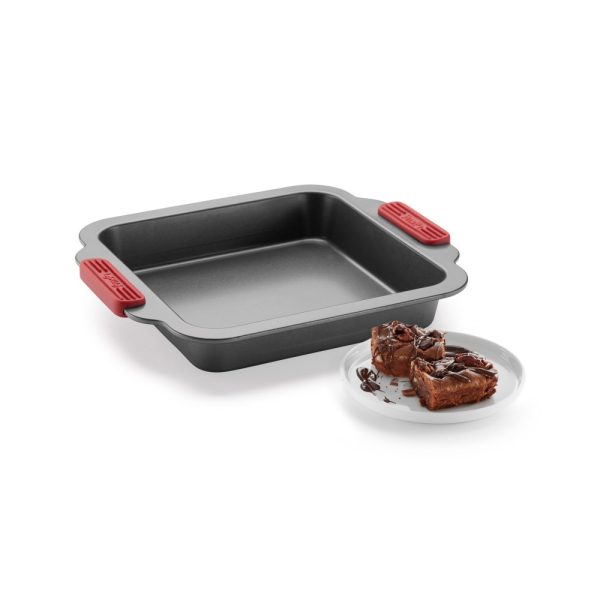 lekue non stick square cake tin 30.8x26.7x5.2cm