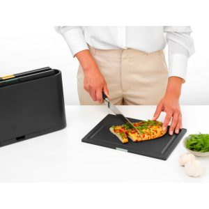 brabantia tasty chopping boards set of 4 dark grey