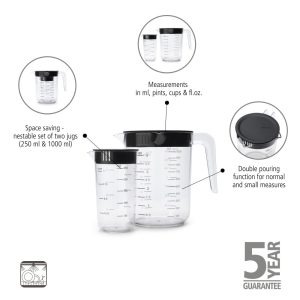 brabantia tasty measuring jug set of 2