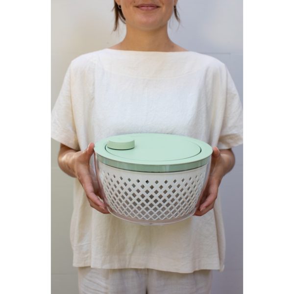 brabantia tasty salad spinner jade green