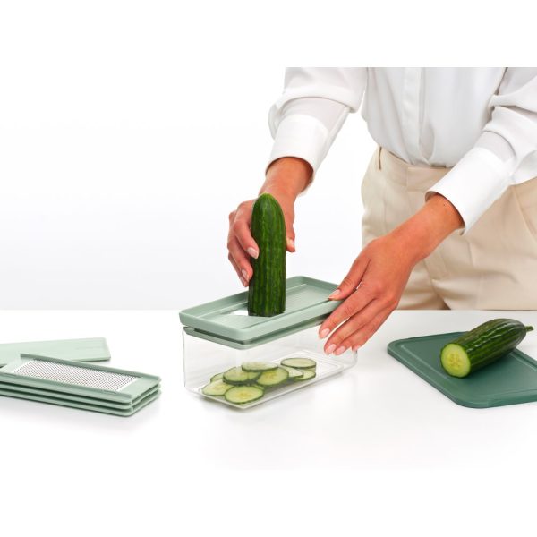 brabantia tasty slicer and grater set jade green