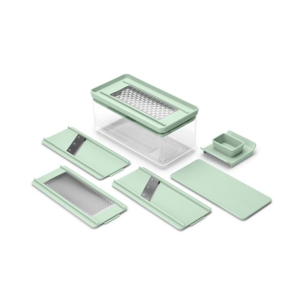 brabantia tasty slicer and grater set jade green