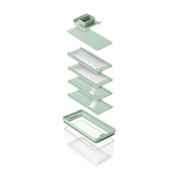 brabantia tasty slicer and grater set jade green