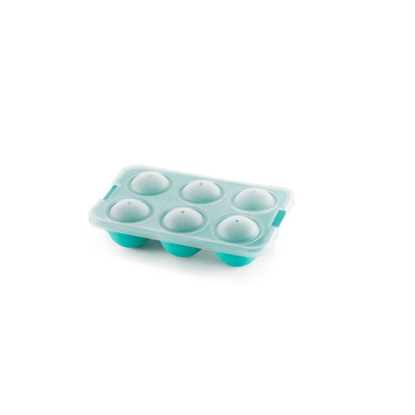 lekue xl sphere ice cube tray turquoise
