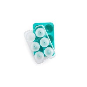 lekue xl sphere ice cube tray turquoise