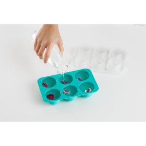 lekue xl sphere ice cube tray turquoise