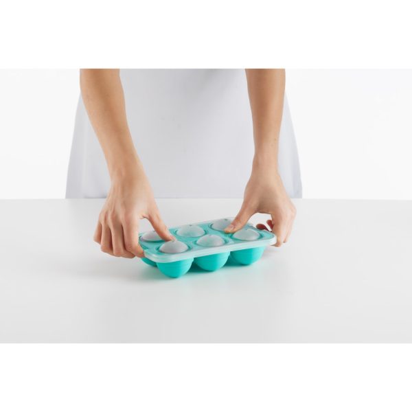 lekue xl sphere ice cube tray turquoise